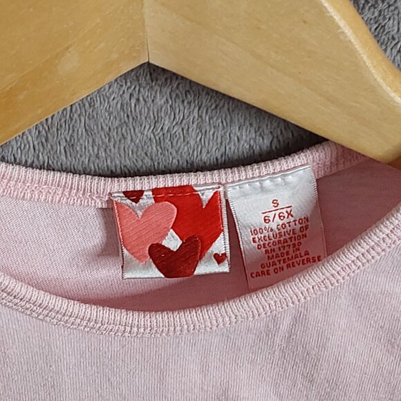 Vintage Short sleeve Pink Top Girls Size 6 /6x - Picture 4 of 6